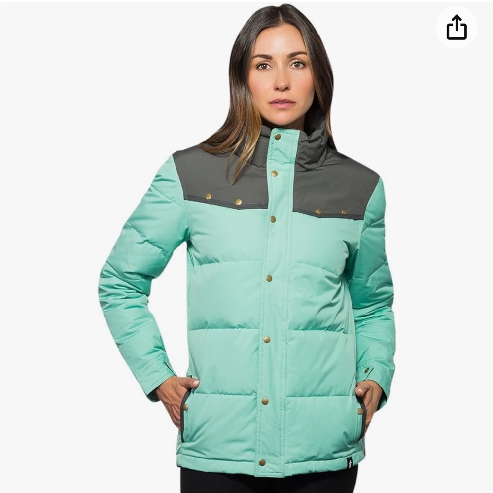 Cotopaxi Tianjin 650F Dridown Canvas Jacket in Mint Slate